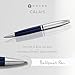 Cross Calais Refillable Ballpoint Pen, Medium Ballpen, Includes Premium Gift Box - Chrome/Blue
