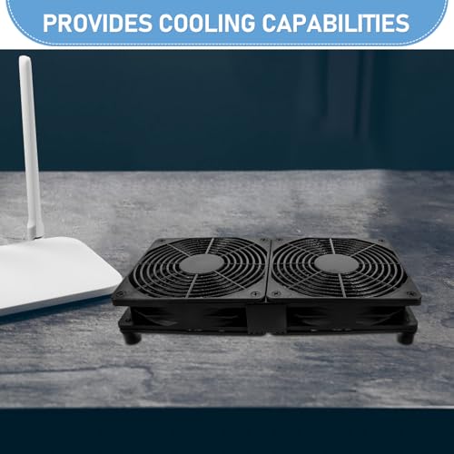 Ventilateur USB double pour PC et routeur UKCOCO ultra-mince - 3