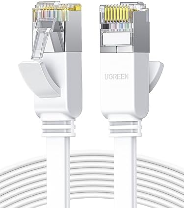 UGREEN CAT 6 Ethernet Cable 5M, High-Speed Flat 5Gbps RJ45 Patch Cord