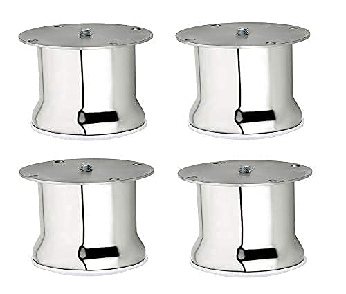 SANJARI 3 INCH Stainless Steel Round Designer Premium Glossy Finish Model Sofa Furniture Leg Pack of 4 (B09C3T1J69) Amazon Price History, Amazon Price Tracker