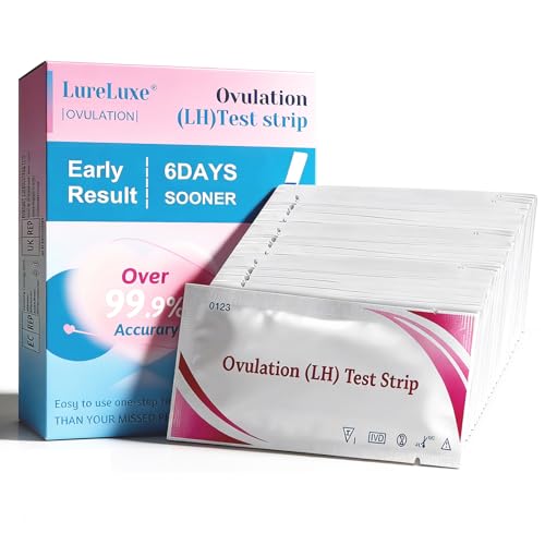50 Piezas Test de Ovulación,Set Profesional para Detección de Ovulación,Kit de Prueba de Ovulación y Embarazo,Prueba de Fertilidad Familiar Femenina,resultados rápidos y precisos