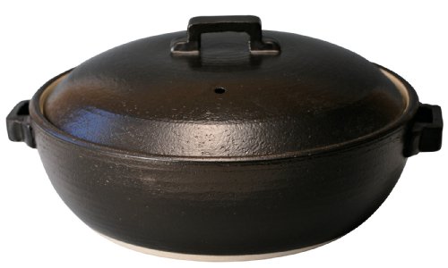 マルヨシ陶器 STYLE 土鍋 BLACK IH9号 M0226