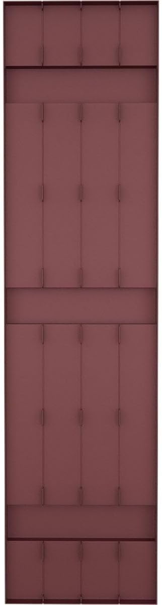 14"W x 67"H EverColor Joined Board-n-Batten Exterior Viny Shutters, w/Installation Shutter-Lok's & Matching Screws (Per Pair), Wineberry
