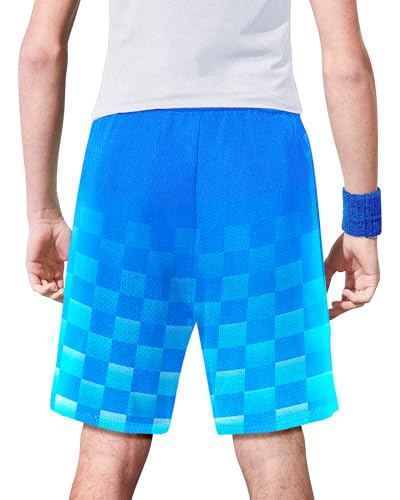 Boys' Athletic Shorts-Quick Dry Mesh Basketball Shorts with Pockets, Sports Performance Active Shorts Kids Youth2
