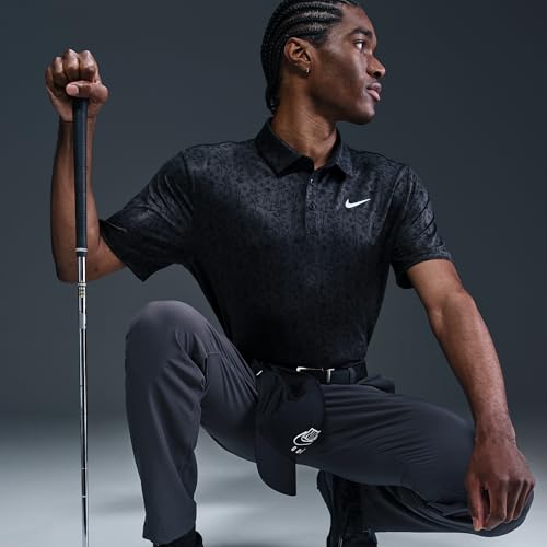 Nike Tour Men's Dri-FIT Golf Polo (HM5794-060, Anthracite/White)3