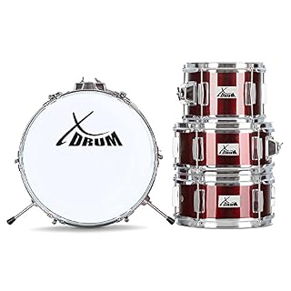 XDrum Junior Set de batterie pour enfants Lipstick Red (Rouge) - Les Beatles, Paul McCartney, John Lennon, RIngo Starr, George Harrison XDrum Junior Set de batterie pour enfants Lipstick Red (Rouge) – Image 3