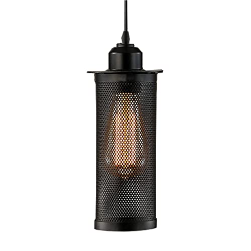 Lampe suspendue créative haut de gamme en fer de style rétro industriel avec métal creux