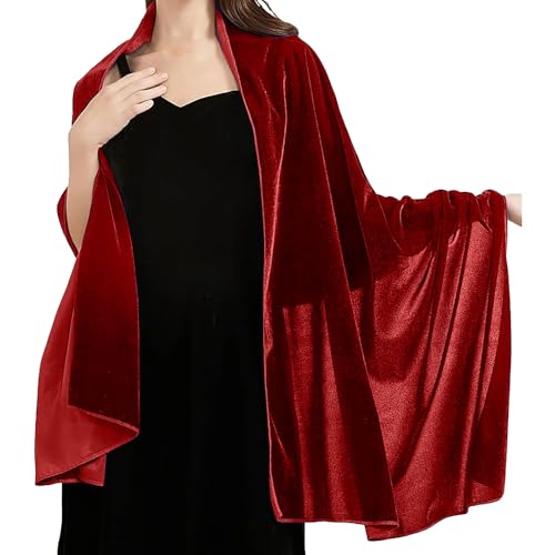 Écharpe en velours femme accessoire festif et polyvalent mode mariée