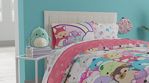 Image of Squishmallows Bedding Super Soft Microfiber Reversible Comforter, Twin, (Official Licensed Product) by Franco
