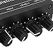 Mini Small Stereo Audio Preamp 2 Input and 4 Output, 3.5mm, Individually Controlled, Headphone Amplifier Stereo Audio Splitter Box