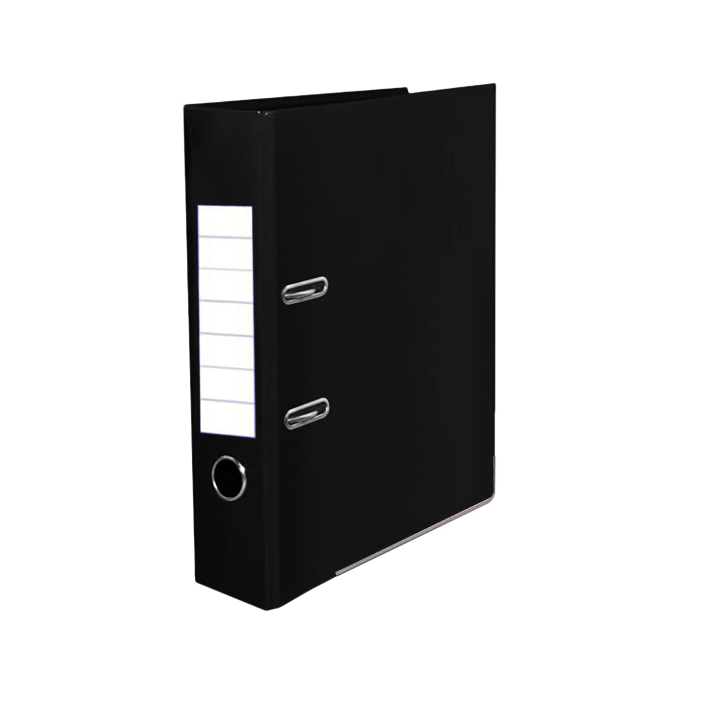 A4 Lever Arch Files 500 Sheets Capacity Finger Pull Metal Thumb Hole & Metal Ring Folders 72mm Spine Label Document Organizer Ring Binder Great for Office, School (50pack, Black)