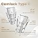 AUQIVM 2 Pcs 304 Stainless Steel Camlock Fittings 1/2