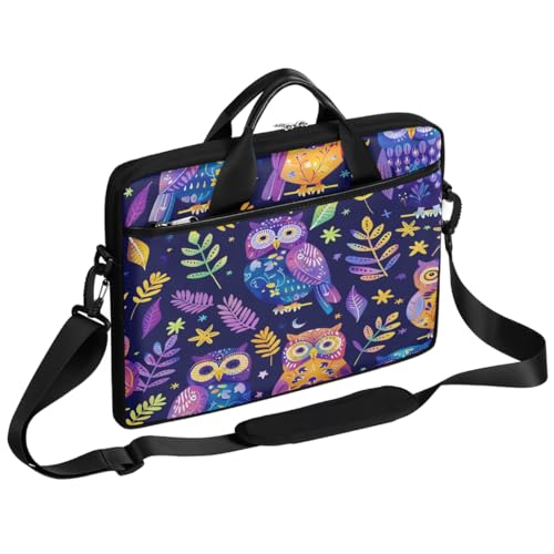 Bolsa para portátil 15 pulgadas color búhos miniatura 1