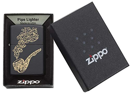 Encendedor Zippo Pipe Black Matte Vintage miniatura 5