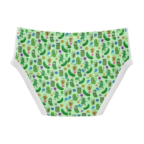 Boys' Exclusive Briefs Toddler Underwear 95% Combed Cotton Boxerbriefs 2T Cucumber Pattern 162