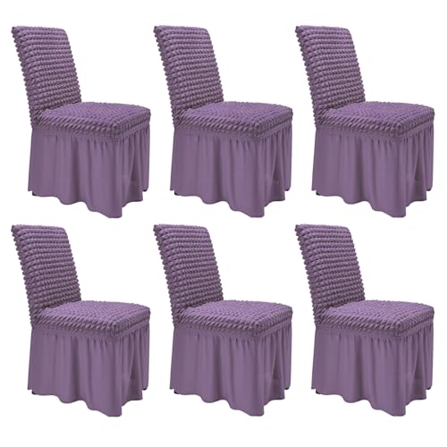 NICEEC Dining Room Chair Covers for Dining Chair Covers Set of 6