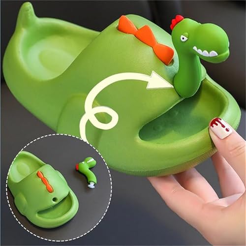 Dinosaur Slippers Sandals, Cute 3D Funny Dino Non-Slip Slides, Novelty Open Toe Sandals, House Bath Slippers, Summer Outdoor Beach Shoes for Adult Kids4