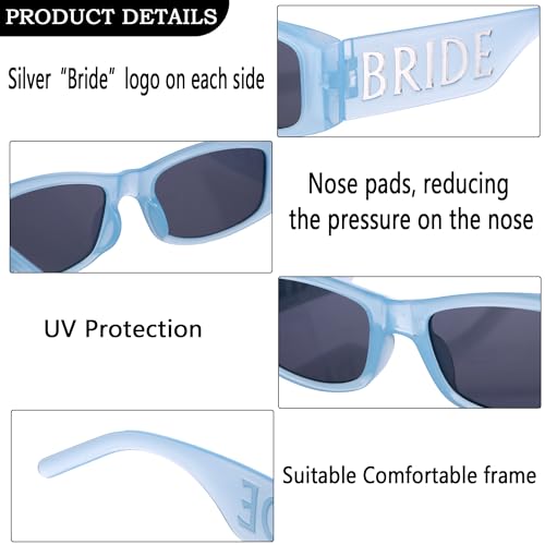 Bride Sunglasses, Bachelorette Sunglasses, Bachelorette Party Favors Accessories, Something Blue Gift for Bride to Be3