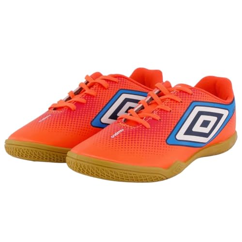 Chuteira Futsal, Cannon, Umbro, Masculina, Coral/Vermelho/Azul, 43