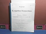  Les Farces de Molière. (= Wissenschaftliche Beilage zur Schulnachricht des Königlichen Gymnasiums zu Hohenstein in Ostpreussen).