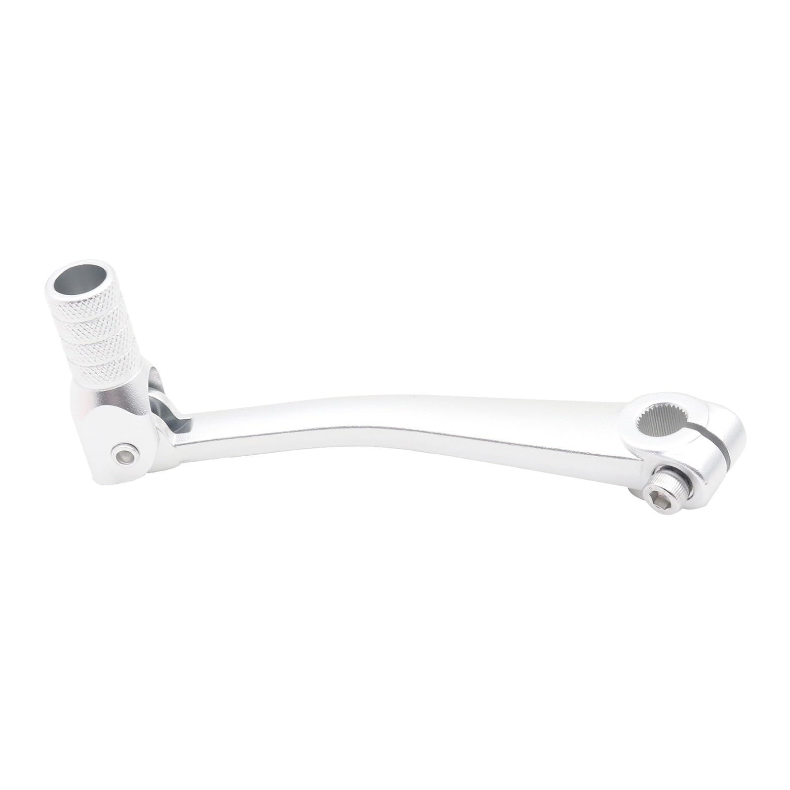 Uecdry Silver Folding Gear Shift Lever Motorcycle Cnc Aluminum Folding Gear Shift Lever For Bosuer 110 125 140 150 160 250Cc Dirt Bike Pit Bikes
