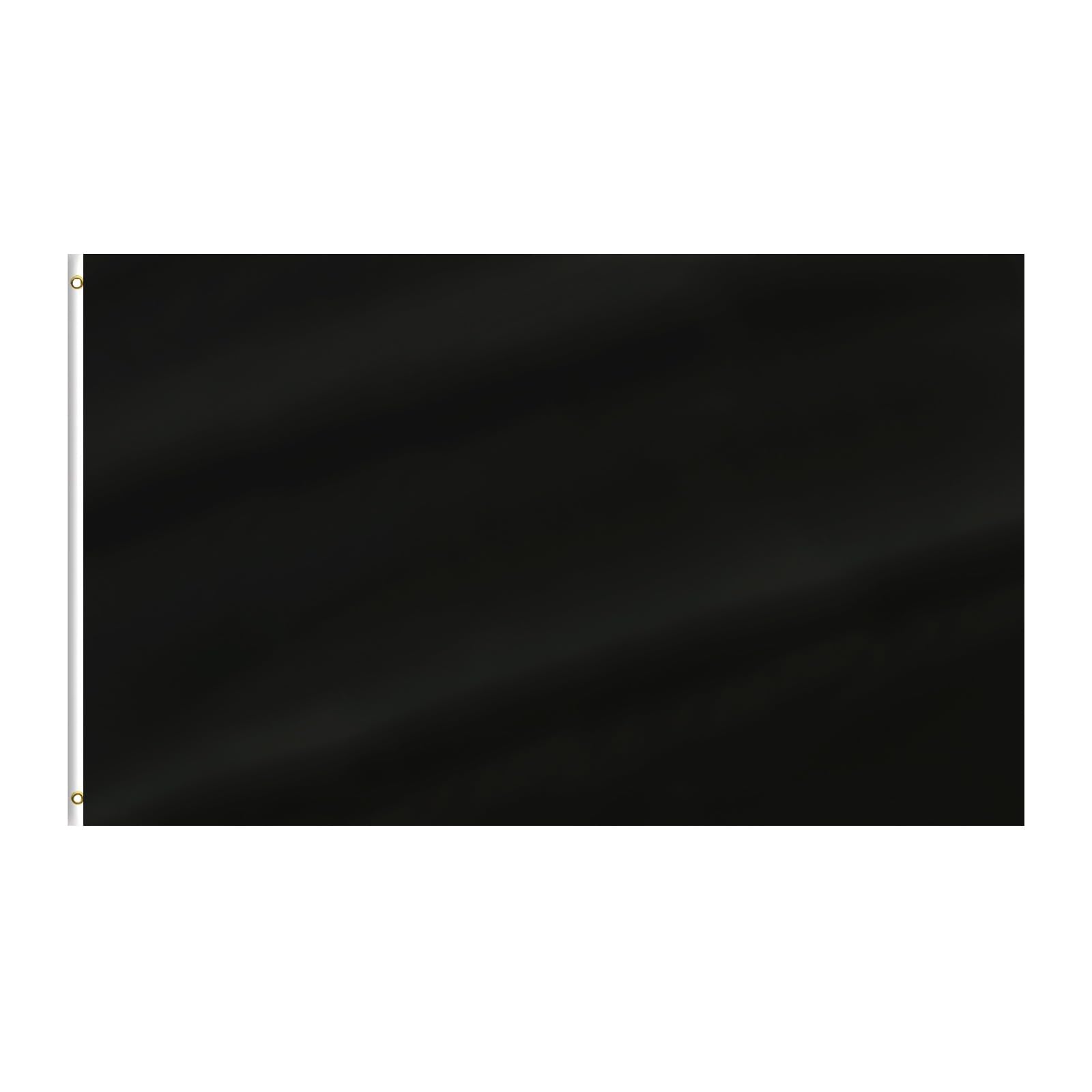 mflagperft Black Flag 3x5 Ft, Solid Black Flags for Indoor Outdoor Decor | 2 Brass Grommets, Lightweight Polyester, Fade Resistant, Solid Color, Wall, Dorm, Garden, Events, Crafts, Team Decor-picture-10