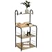 eSituro Scaffale Libreria Multiuso Microonde Mensola della Stazione di Lavoro Cucina con 4 Ripiani Carrello di Servizio 60x40x125,5cm SSTR0064