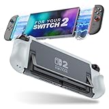 Conception Joycon à Dégagement Rapide : la partie poignée du boîtier Switch 2 est flexible et pliable, ce qui permet de retirer facilement le Joycon sur le côté sans avoir à retirer le boîtier de protection.