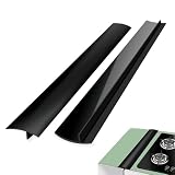2 coperture in silicone per piano cottura, riempitrice per fessure da 53 cm, resistente al calore, facile da pulire, striscia di gap per piano cottura, forno, cucina
