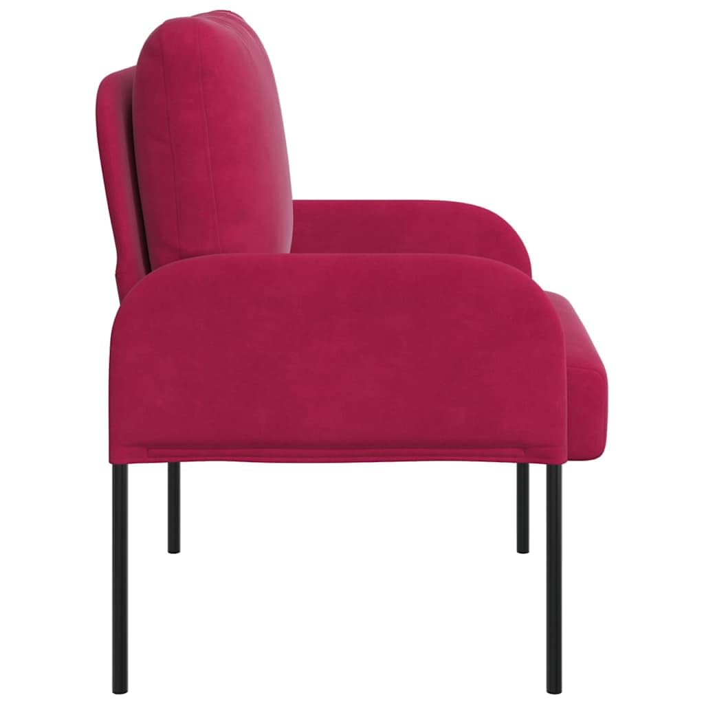 Sofas mit Kissen 55cm Weinrot Sperrholz, Sofa Couch für Wohnzimmer Schlafzimmer Wohnung Gästezimmer Büro -B