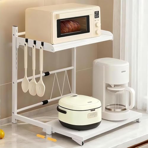 TUIYIDUO �����W���b�N �L�k��2�i ��34-60cm ���ъ�u���� ���I�� �L�b�`�����[���b�N �X���C�h�t�� ��� �ϐH�� �������I �L�b�`���G�ݎ��[ �t�b�N�t�� ���@�\ �X�y�[�X���p �g���ȒP �ƒ�p ���{��������t�� (��, 34x34.5x
