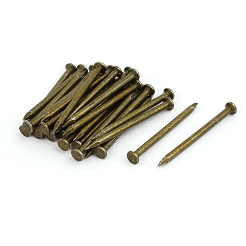 Aexit 3.8mm x Fastener 60mm Carbon Steel Round Head Siding Wall Cement Nail 30pcs Model:93as553qo275