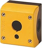 Worldwide Eaton Warranty Eaton 167798 Aufbaugehäuse, 1 Einbaustelle, Deckel gelb, für Leuchtring