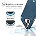 Speck PRESIDIO2 Grip for iPhone 17 Case, ClickLock Interlock, Slim Protective Case, DEEP SEA/Silver Metallic/Spell Blue