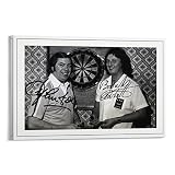 ERIC BRISTOW & JOHN LOWE DARTS SIGNED Leinwand Kunst Poster Und Wandkunst Bilddruck Moderne Familienzimmer Dekor 24x36inch(60x90cm)