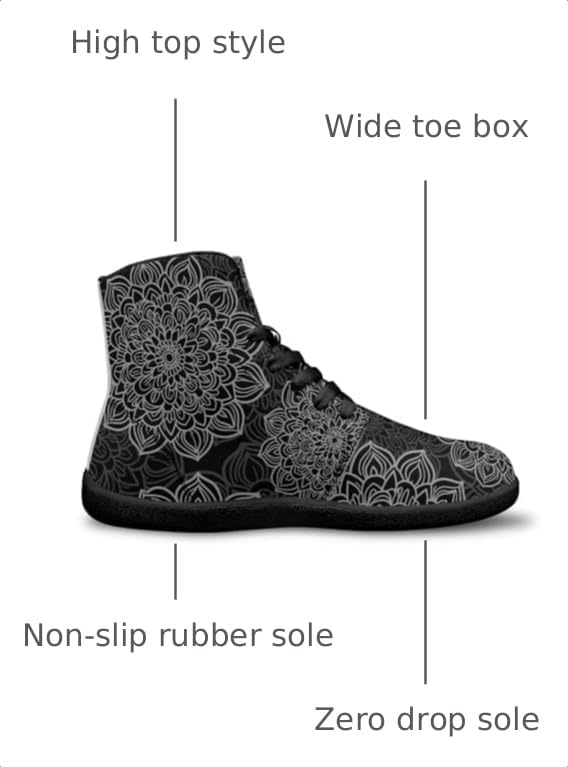 Image of Binienty Zero Drop Sole Barefoot Men's Women's PU Leather Flat Minimalist Barefoot Sneakers Athletic Shoes Waterproof