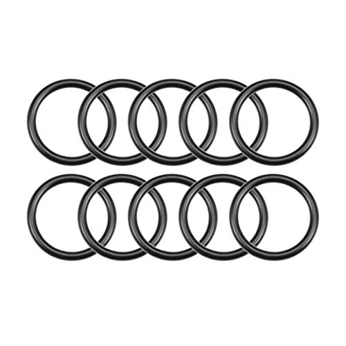 uxcell Nitrile Rubber O-Rings 23mm OD 18mm ID 2.5mm Width, Metric Nitrile Rubber Sealing Gasket, Pack of 10
