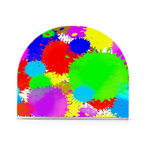 JUMBEAR Colored Lacquer Painting Napkin Holder for Tables,Paper Napkins Holder for Restaurant Decor Kitchen Bar Restaurant Accessories