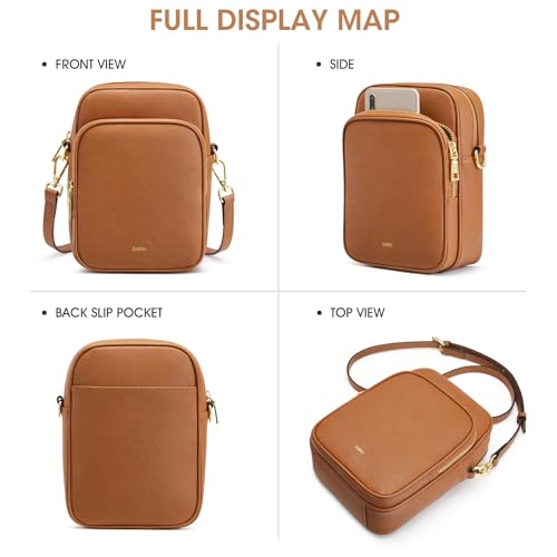 Kattee Leather Crossbody Bags for Women, Small Genuine Leather Purses and Handbags, Shoulder Cross Body Bag for Woman 6