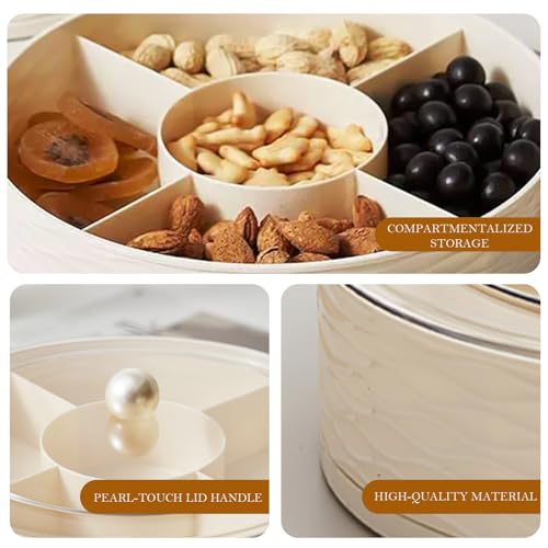Folemah Modern Luxury Snack Box with Lid – Elegant Dry Fruit, Nut & Candy Organizer Tray for Living Room or Gift Giving by Folemah - Image 3