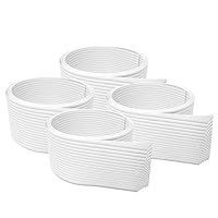 Algopix Similar Product 4 - DALIX Vinyl Ribbed Vertical Blinds Door