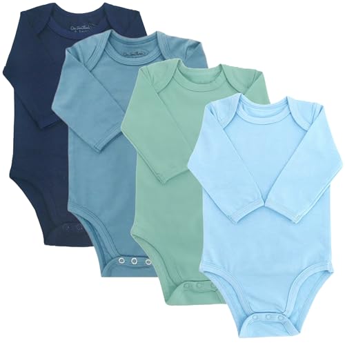 Image of 123 Bear Baby Cotton Spandex Long-Sleeve bodysuits unisex boy girl