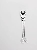 Vista 20 de FLZOSPER - Llave de engranaje de cabeza flexible de 12 mm, llave de combinación de trinquete métrica