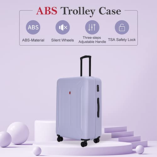 Widfre Luggage Sets 3 Pieces Carry On Suitcase Hardshell Lightweight Travel With Double Spinner Wheels Locks Tsa Approved (Purple) #TOP1
