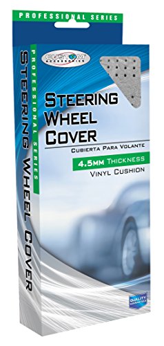 Custom Accessories 36004 Custom Grip Lace-On Steering Wheel Cover, Grey #TOP1