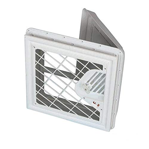 Fiamma 04328B01D Entlüftungsöffnung aus Kristall, weiß / geräuchert transparent