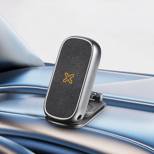 HOMSFOU 2 Pçs Suporte De Telefone Magnético Do Carro Dobrável Rotativo Montagem Do Telefone Painel A