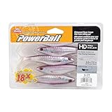 Berkley Powerbait The Champ Swimmer Fishing Soft Bait, HD Purple Smelt, 5 Count, 4.6'