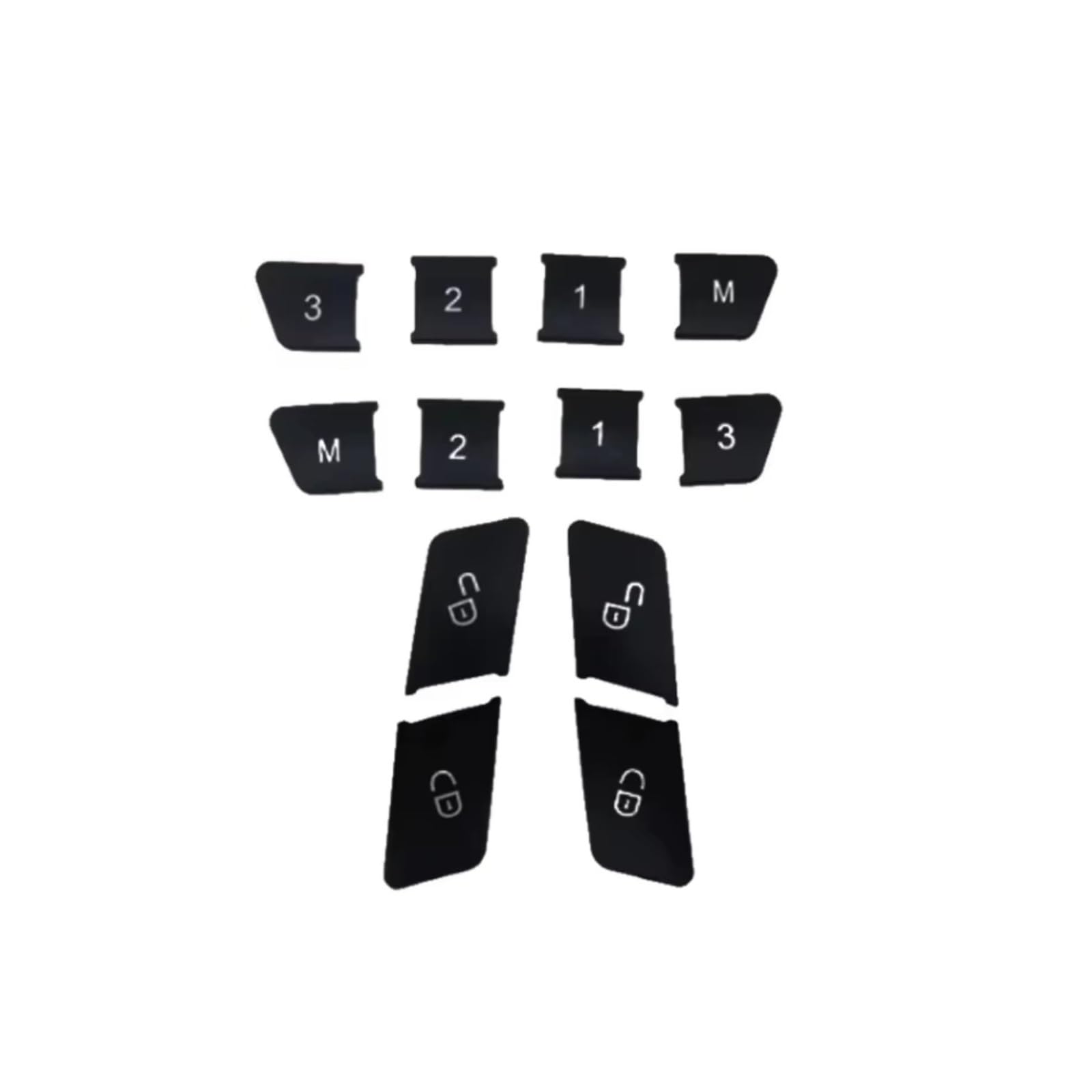 Interior Button Sticker Compatible with Benz for C Class for W204 for W212 for CLA Car Door Memory Lock Button Cover Stickers Modification Accessories