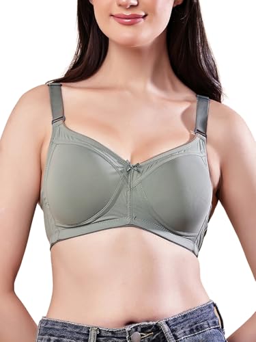 Image of Womens Seamless Padded Bra | Non Wired | Detachable Straps | Everyday Comfort | Full Coverage